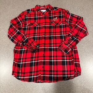 Men’s Columbia UGA flannel shirt Size XXL Georgia Bulldogs
